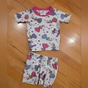 Hanna Andersson Fairies Two Piece Pajama Short Set